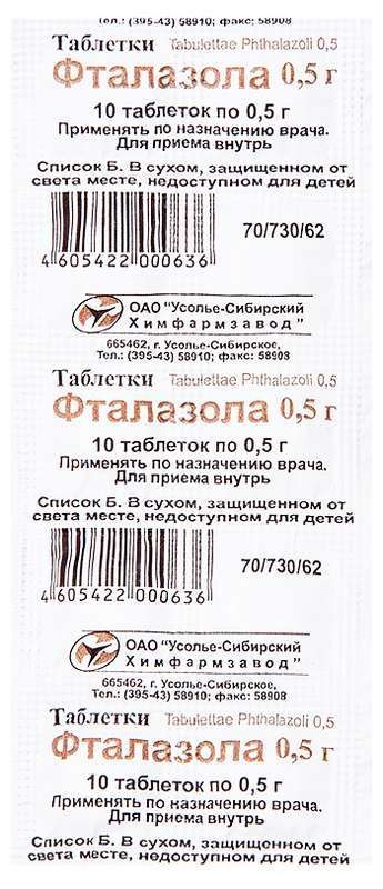 Фталазол Купить В Москве Цена