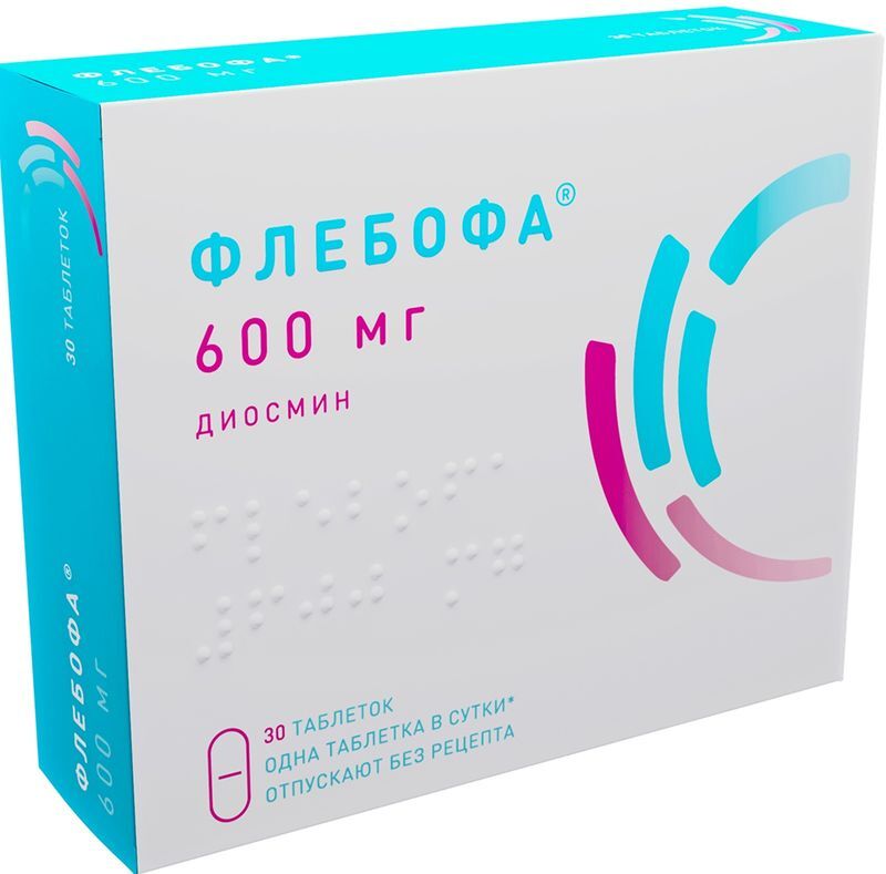 Флебофа 600мг 30 шт. таблетки, фото №2