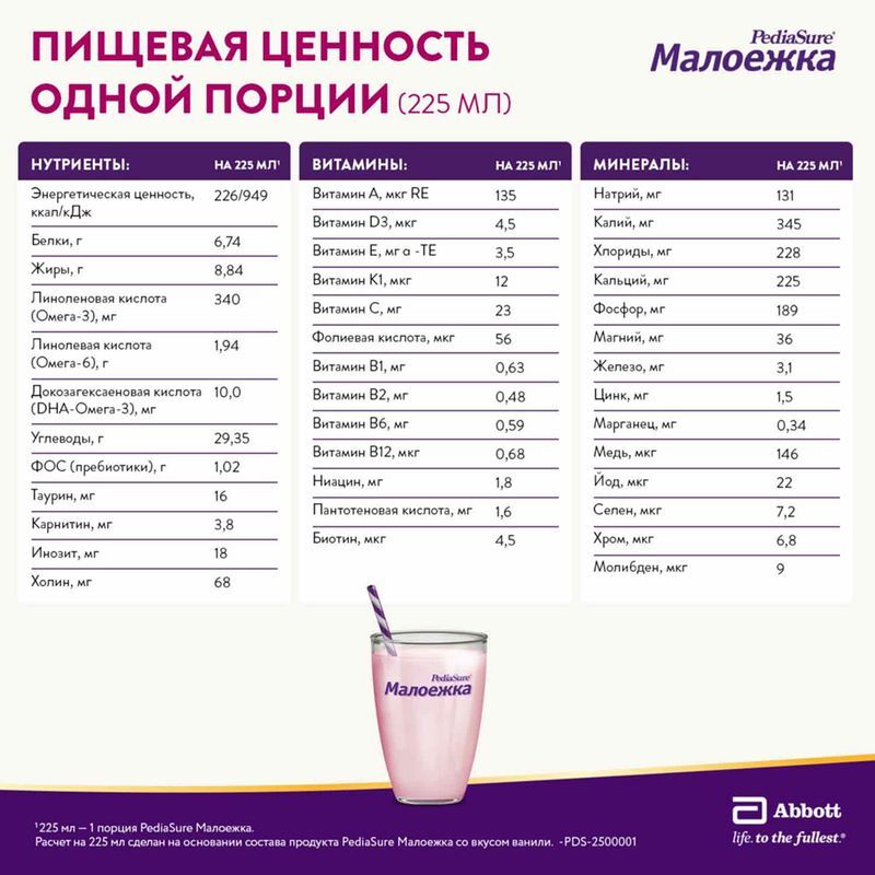 Педиашур Малоежка смесь сухая для энтерального питания Клубника 400г, фото №3