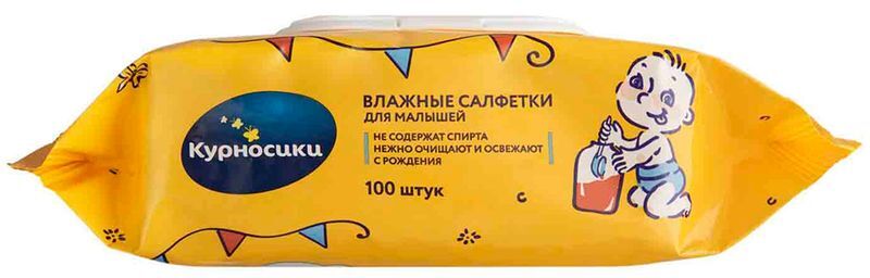 Курносики салфетки влажные для малышей 40017 0+ 100 шт. Мир Детства, фото №2