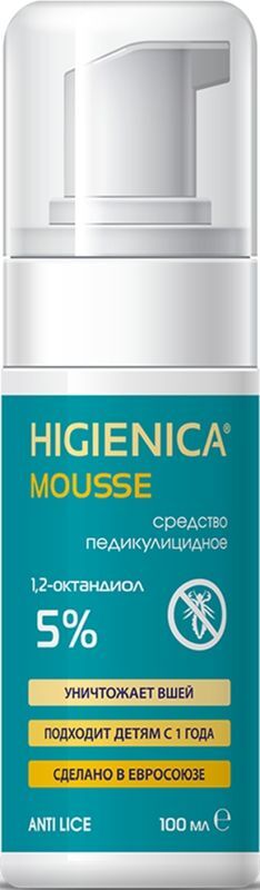 Хигиеника мусс средство педикулицидное 100мл, фото №3