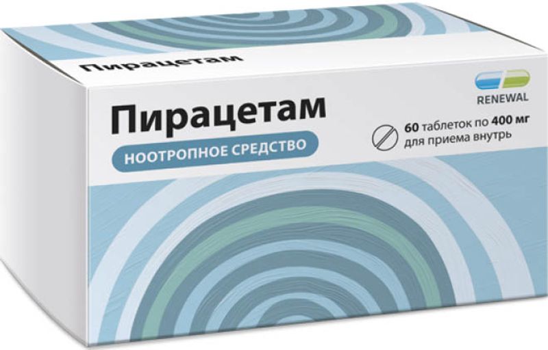 Пирацетам 400мг 60 Шт. Таблетки Покрытые Пленочной Оболочкой.