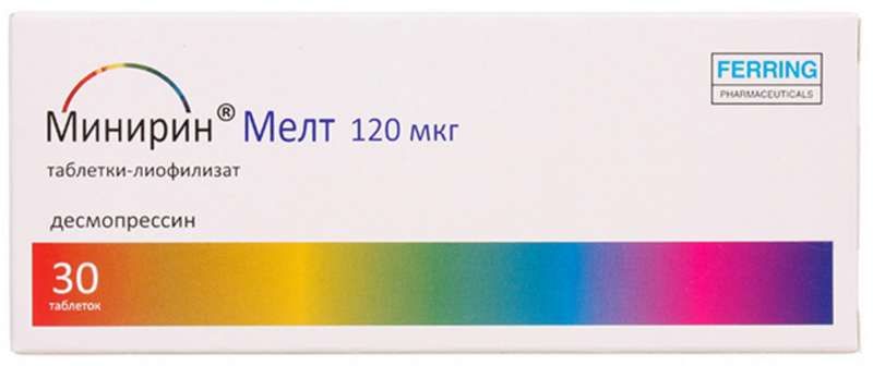 Минирин мелт 120мкг 30 шт. таблетки-лиофилизат каталент ю.к. свиндон .