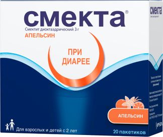 Смекта 3г (3,76г) 20 Шт. Порошок Для Приготовления Суспензии Для.