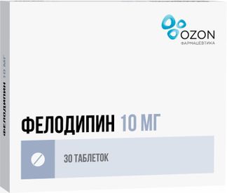 Фелодипин 10мг 30 Шт. Таблетки С Пролонгированным Высвобождением.