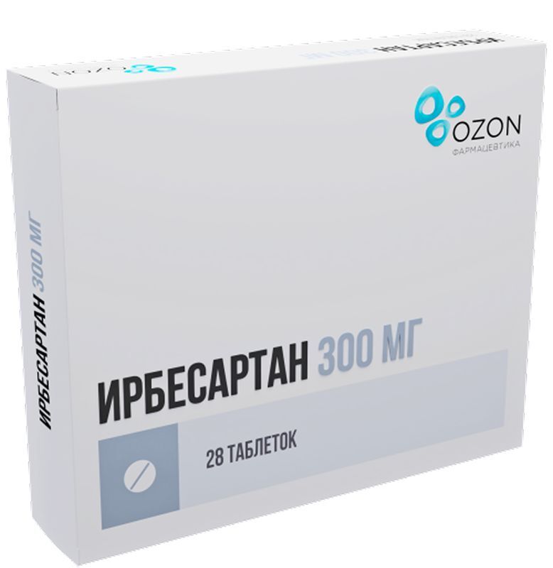 Ирбесартан 300мг 28 шт. таблетки покрытые пленочной оболочкой Озон, фото №2