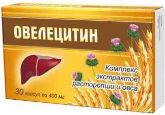 Овелецитин Капсулы Комплекс Экстрактов Расторопши/Овса 30 Шт.