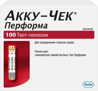 Акку-чек перформа тест-полоски, 100 шт. купить по цене от 2050 руб в ...