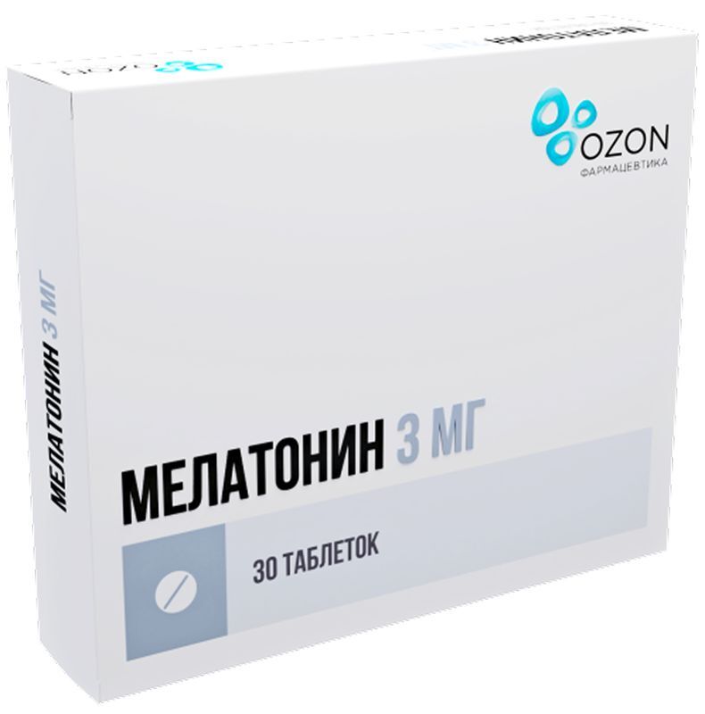 Мелатонин 3мг 30 шт. таблетки покрытые пленочной оболочкой, фото №2