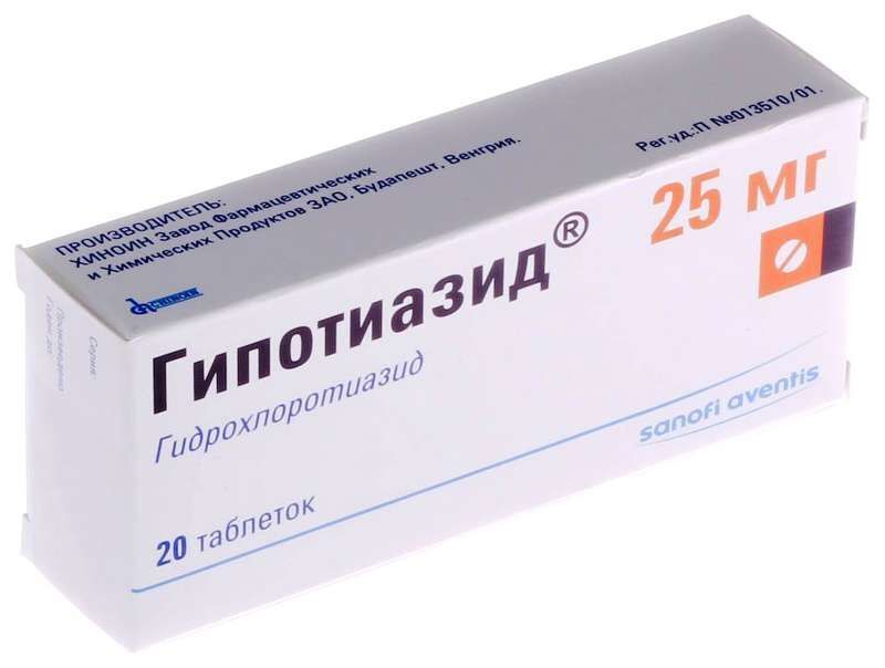 гипотиазид 25 мг инструкция по применению цена