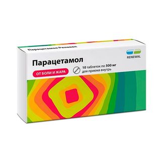 Парацетамол Реневал 500мг 10 Шт. Таблетки Обновление Реневал Пфк.