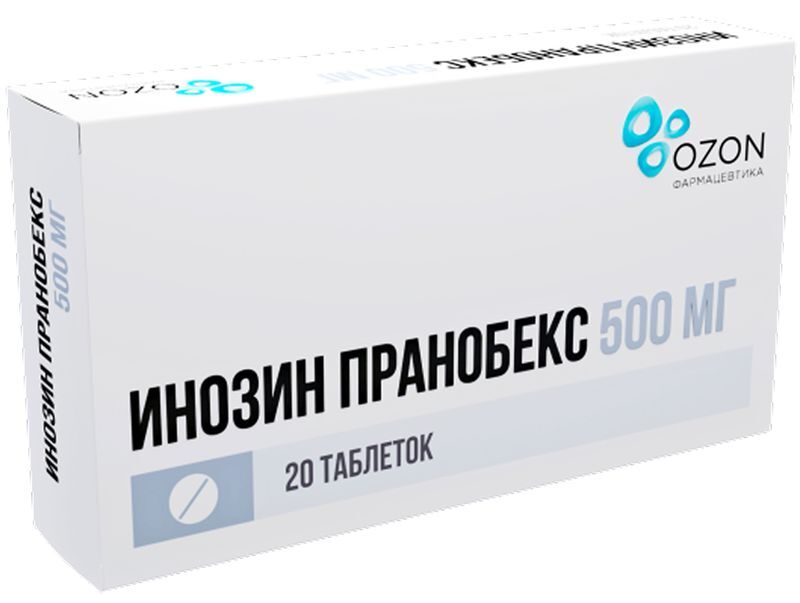 Инозин Пранобекс 500мг 20 шт. таблетки Озон, фото №2