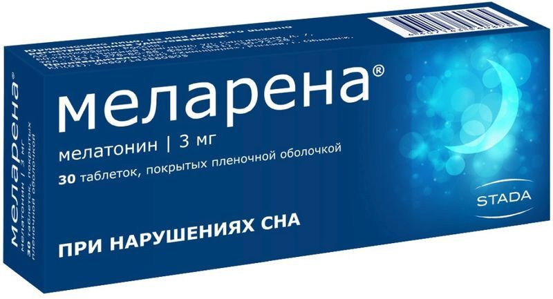 Меларена 3мг 30 шт. таблетки покрытые пленочной оболочкой, фото №2