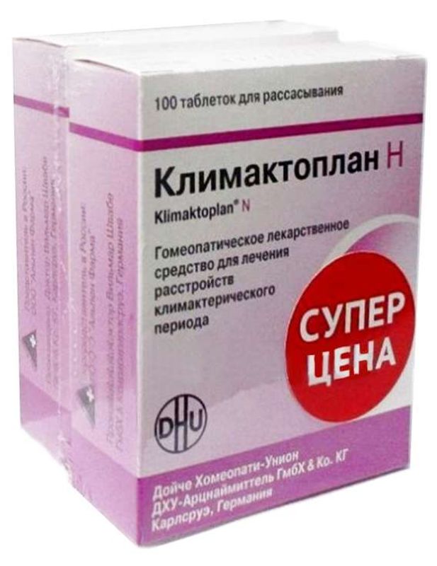Климактоплан н 100 шт. таблетки для рассасывания гомеопатические 1+1 .