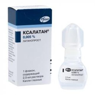 Ксалатан 0,005% 2,5мл капли глазные