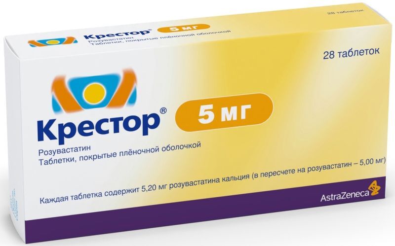 Крестор 5мг 28 шт. таблетки покрытые пленочной оболочкой ., фото №2
