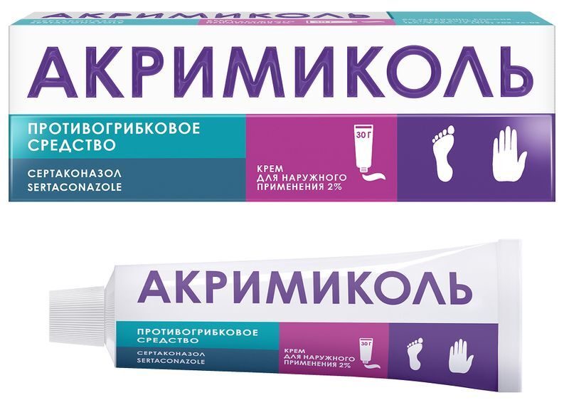 Акримиколь 2% 30г крем для наружного применения, фото №2
