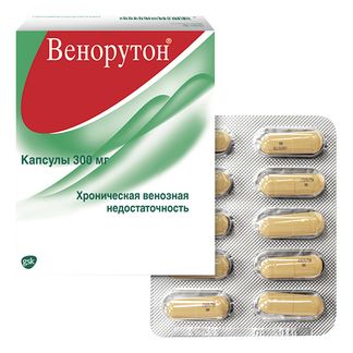 Венорутон При Венозной Недостаточности, Капсулы 300 Мг, 50 Штук.