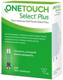 тест-полоски one touch select plus купить в москве