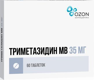 Триметазидин Мв 35мг 60 Шт. Таблетки Пролонгированного Действия.
