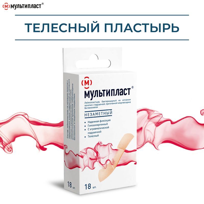 Мультипласт набор пластырей Незаметный 20 шт. Новосибхимфарм, фото №3
