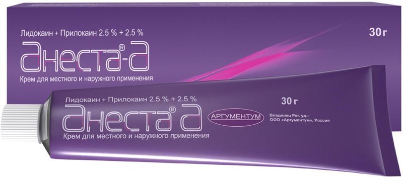 Анеста-А 2,5%+2,5% 30г крем для местного/наружного применения Аджио Фармацевтикалз Лтд., фото №2
