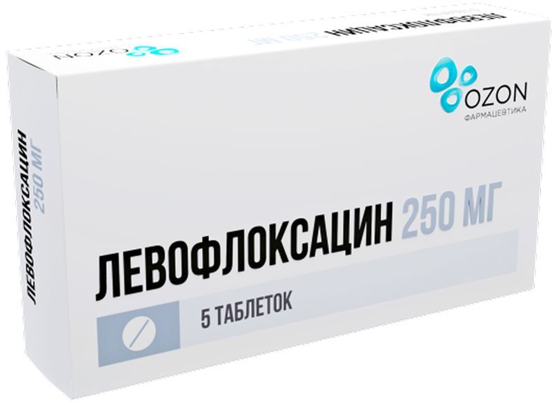 Левофлоксацин 250мг 5 шт. таблетки покрытые пленочной оболочкой, фото №2