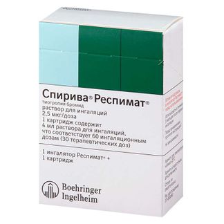 Спирива Респимат 2,5мкг/Доза 60доз 4мл Раствор Для Ингаляций.