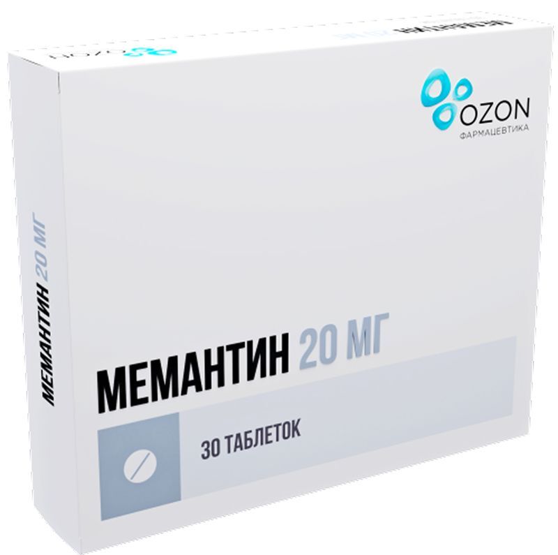Мемантин 20мг 30 шт. таблетки покрытые пленочной оболочкой Озон, фото №2