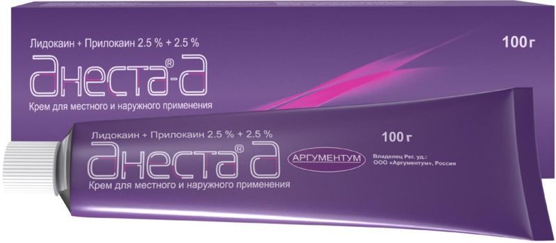 Анеста-А 2,5%+2,5% 100г крем для местного/наружного применения, фото №2