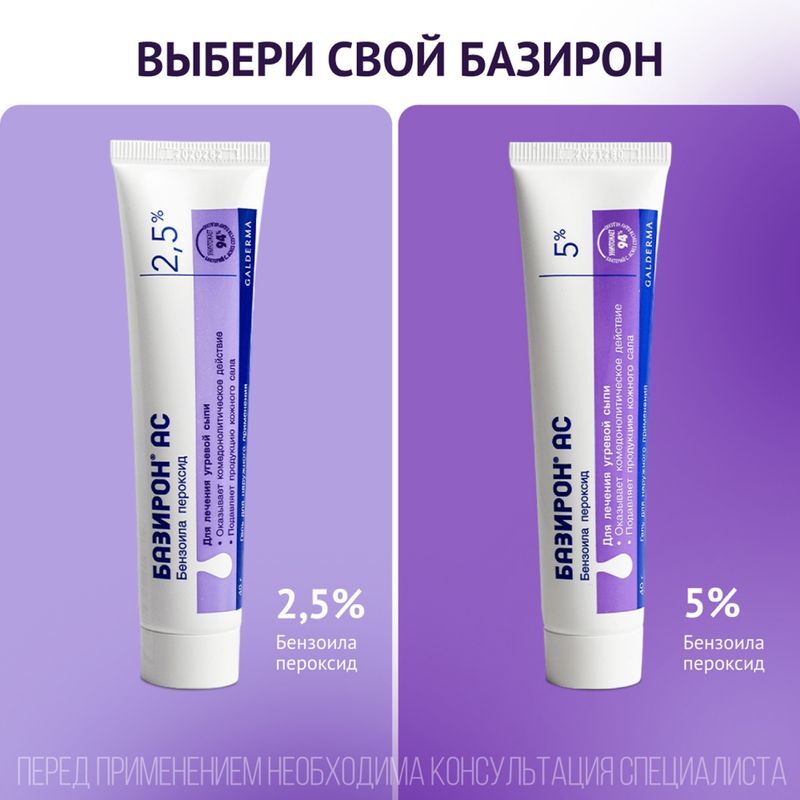 Базирон Ас 5% 40г гель для наружного применения, фото №8