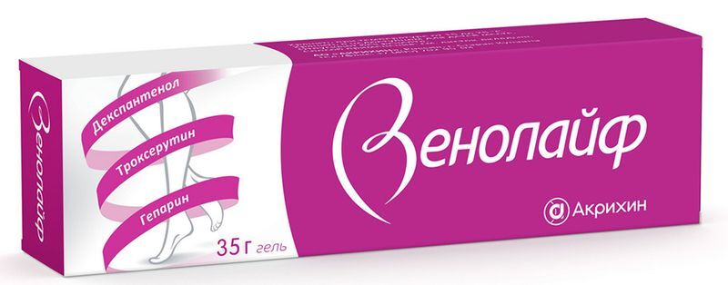 Венолайф 0,25%+5%+2% 35г гель для наружного применения, фото №2